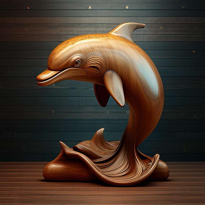 Знаменитое животное зимнего дельфина
